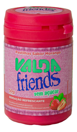 Pastilhas Valda Friends morango 50 g 