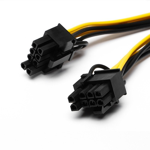 Imagen 2 de 4 de Pcie Splitter Adaptador 8pines A 6+2 Mineria Gaming Rig