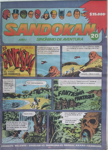 Revista Sandokan Año 1 Nº 20 Del 30 Marzo 1983