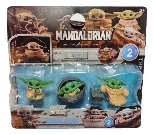 Baby Yoda Blister Set X3 Mandalorian Star Wars