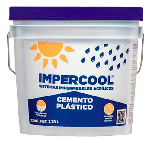 Impercool Cemento Plastico 3.78l - Cemix