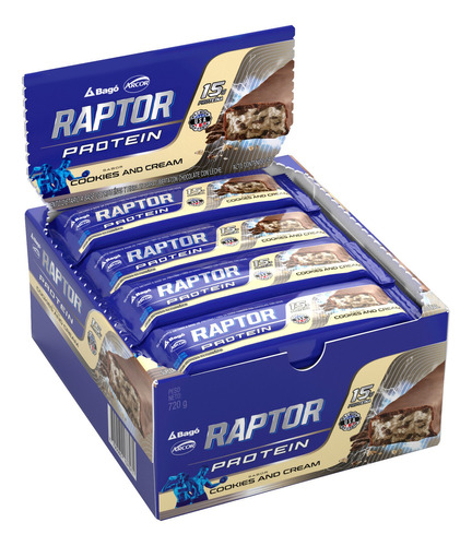 Barra Proteica Raptor - Cookies And Cream