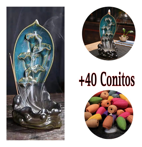 Cascada De Humo Incienso+40 Conitos Mixtos Para Disfrutar