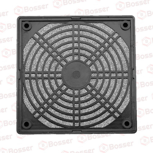 Imagen 3 de 10 de Reja Plastica C/ Filtro Bosser Para Cooler 4 PuLG 120x120mm