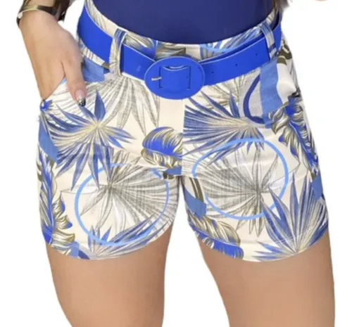 Shorts de cintura alta de best sale malha