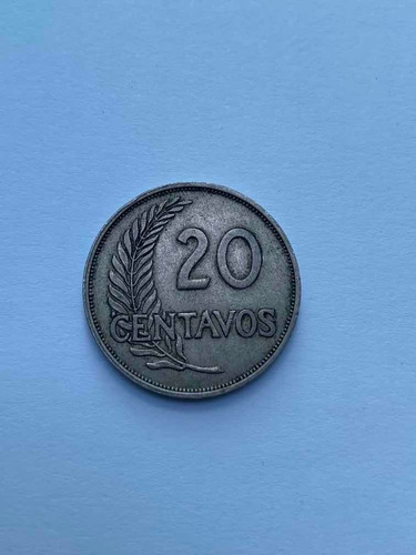 Moneda Cupronickel De 20 Centavos De 1941 A 15 Soles