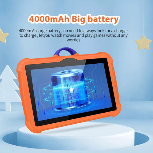 Tablet Bdf 7 Tablet Infantil 4gb+64gb Android 13 Wifi Blueto