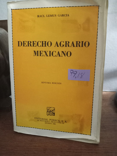 Derecho Agrario Mexicano 