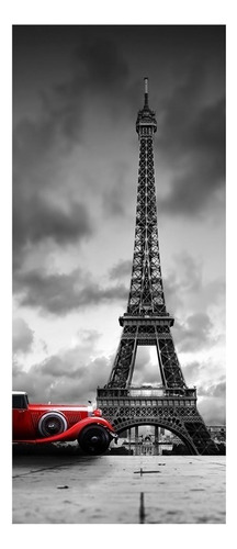 Adesivo Decorativo Porta Torre Eiffel Paris #03