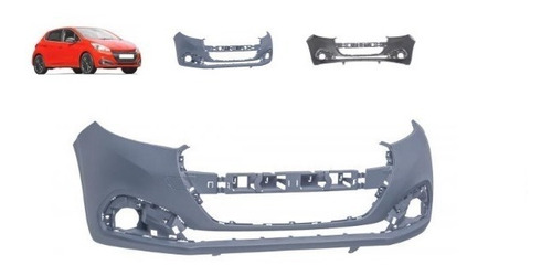 Imagen 3 de 4 de Paragolpe Delantero Peugeot 208 Del Año 2016