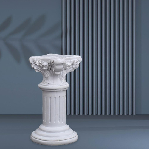 Resina De La Estatua De La Columna Griega 2x S Redondo Multi