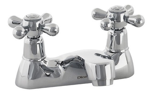 Llave Mezcladora Dica Para Lavabo 4 Cromo 4041