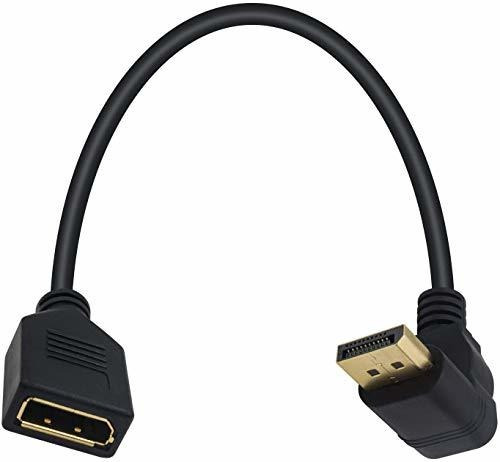Cable Extensor Displayport 90° - 30 Cm/12puLG - Dorado
