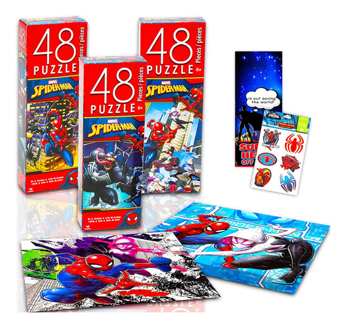 Rompecabezas De Marvel Spider-man Mega Bundle 3 Rompecabeza