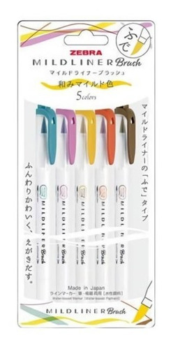 Zebra Mildliner Brush Set 5