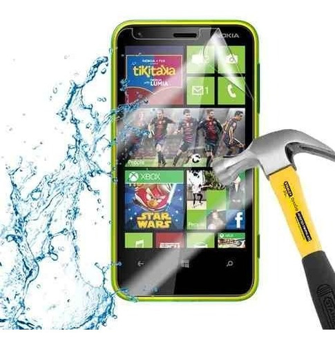 Imagen 2 de 5 de Lamina Protector De Pantalla Anti-shock Nokia Lumia 620
