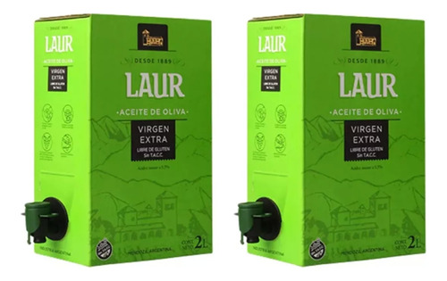 Aceite De Oliva Laur Virgen Extra Bag In Box 2 L. 2 Unidades
