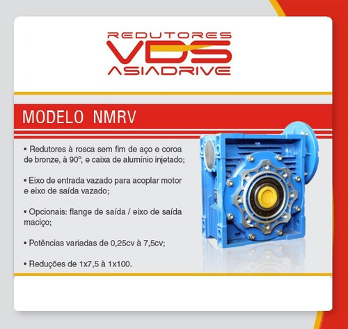 Motoredutor Vds 1cv Weg Trifásico Eixo 25mm Vazado