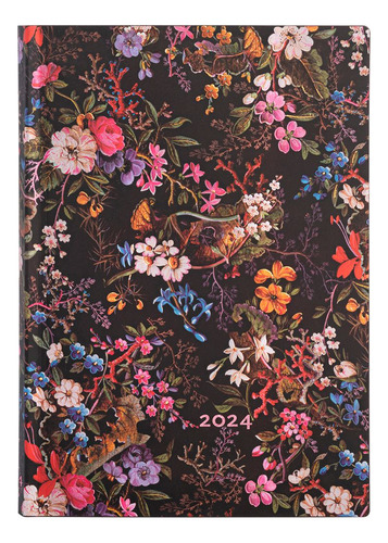 Agenda Paperblanks Floralia 2024 con diseño Midi