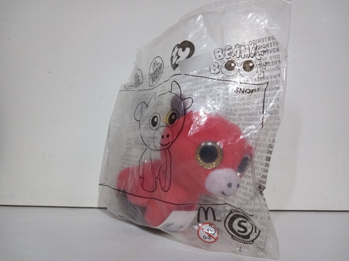 Peluche Ty Toro Snort Colección Mcdonalds 2018 Nuevo Rojo