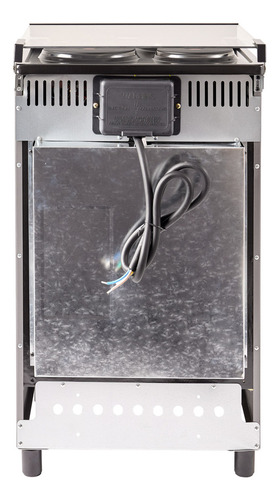 Cocina Electrica Telefunken Acero Inoxidable 50cm Luz Horno Grill Tapa De Vidrio Coc-ekx001v