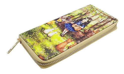 Cartera Diseño Naturaleza De Colores C/ Monedero Para Mujer 