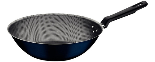 Sartén antiadherente grande para wok Tramontina, color azul