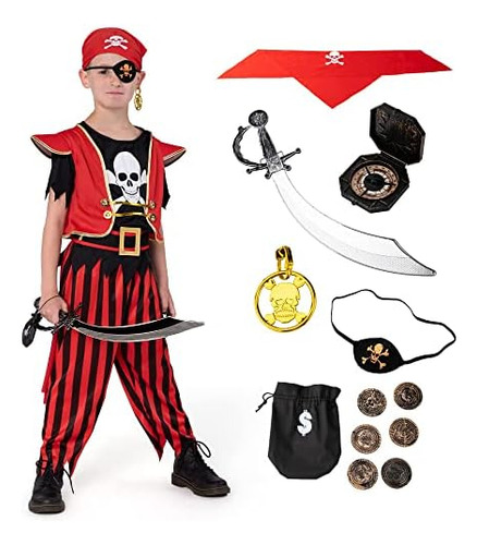 Spooktacular Creations Disfraz De Intendente Feroz De Pirata