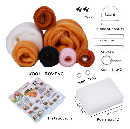 Kit De Fieltro Con Agujas, 2 Piezas, Kit Para Principiantes