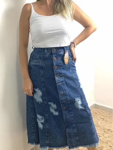 Saia Jeans Direto Da Fabrica MercadoLivre