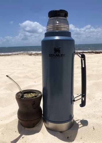 Stanley ® Termo 1.45 L Acero Inoxidable 40 Horas Caliente Ev Color Lagoon Hammertone