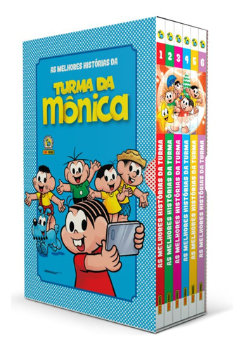 As Melhores Histórias Da Turma Mônica - Box 6 Volumes, De Maurício De Souza., Vol. 1-6. Editora Panini, Capa Mole Em Português, 2023