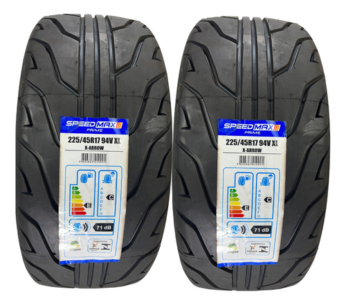 Kit 2 Pneus 225/45r17 94v Speedmax Xarrow Semi Slick +brinde