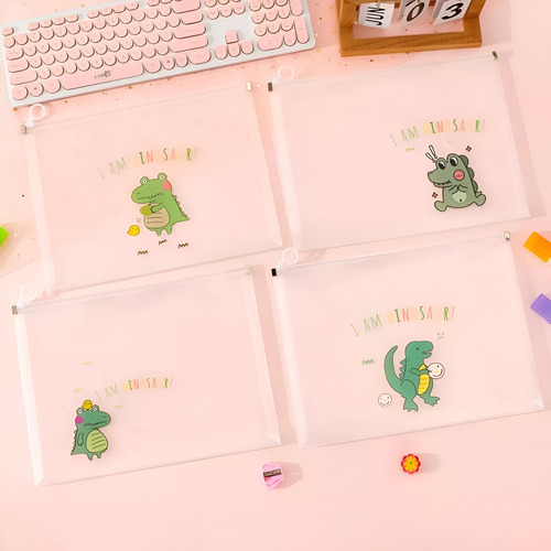 4 Folder Para Documentos A4 Diseños Kawaii Dibujos Tiernos Dinosaurios