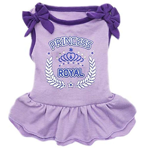 Kyeese Dog Princess Dresses Girl Bowtie Doggie Sundress Beac