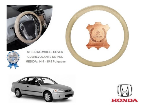Funda Cubrevolante Beige Piel Honda Civic Coupe 1998