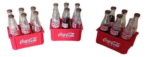 Cajoncito De Coca Cola,c/botellas Vidrio, Promoción 