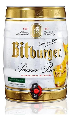Barril De Cerveza Bitburger - mL a $34