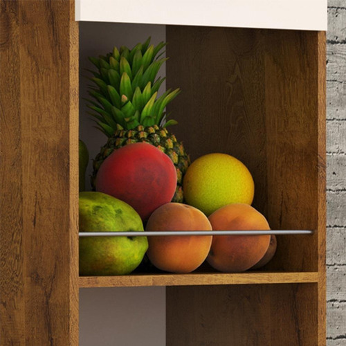 Imagem 3 de 4 de Balcão Fruteira Com Gaveta - Castanho