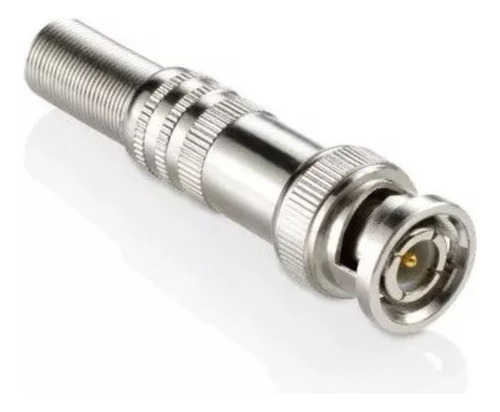Kit C/50 Conectores Bnc Macho C/mola P/cabo 4mm , S30pb Cftv