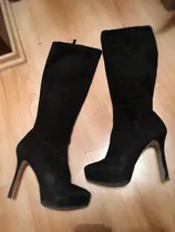Comprar Botas Negras Altas Gamuza Michael Kors Nine West