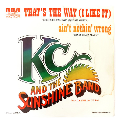 Kc And The Sunshine Band - That's The Way     Single 7