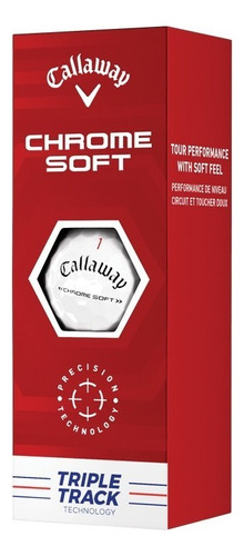 Pelotas Callaway Chrome Soft Triple Track X 3 Color Blanco