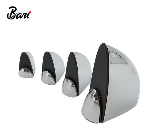 Soporte Para Repisa De Vidrio 98 Mm Cromado Marca Bari