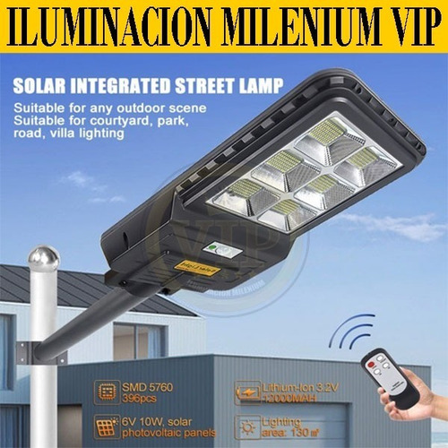 Imagen 6 de 9 de Lampara Reflector Led Solar 150w 200w 300w 400w Ip66 Garanti