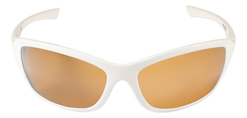Óculos De Sol Spy 44 - Link Polarizado Armação Branco Lente Marrom Sem Espelho Polarizada