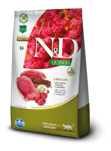 N&d Quinoa Felino Adulto Urinary Pato 7,5 Kg Pt