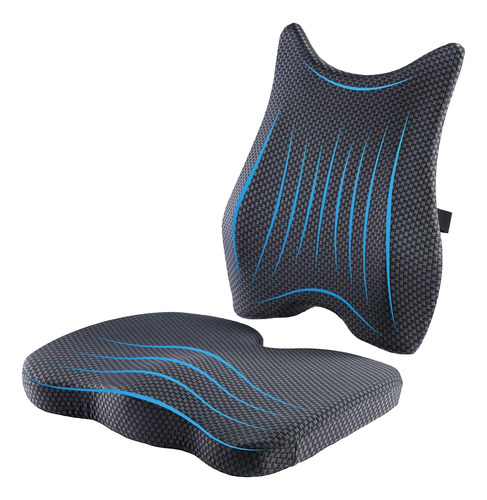 Cojín De Asiento Almohada Apoyo Lumbar, Espuma Viscoelástica