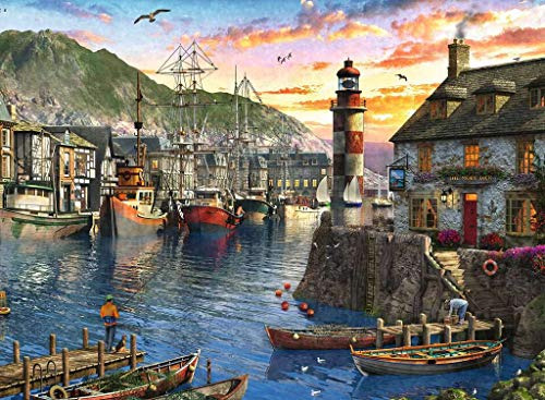 Quebra-cabeça De 500 Peças Sunrise Port (mais De 10 Anos)