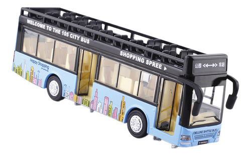 Autobús De Juguete Fundido A Presión, Autobús Azul